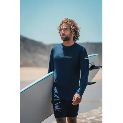 Мъжка слънцезащитна блуза O'NEILL Basic Skins L/S Sun Shirt, BLACK Мъжка слънцезащитна блуза O'NEILL Basic Skins L/S Sun Shirt, BLACK
