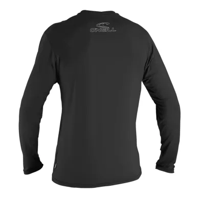 Мъжка слънцезащитна блуза O'NEILL Basic Skins L/S Sun Shirt, BLACK