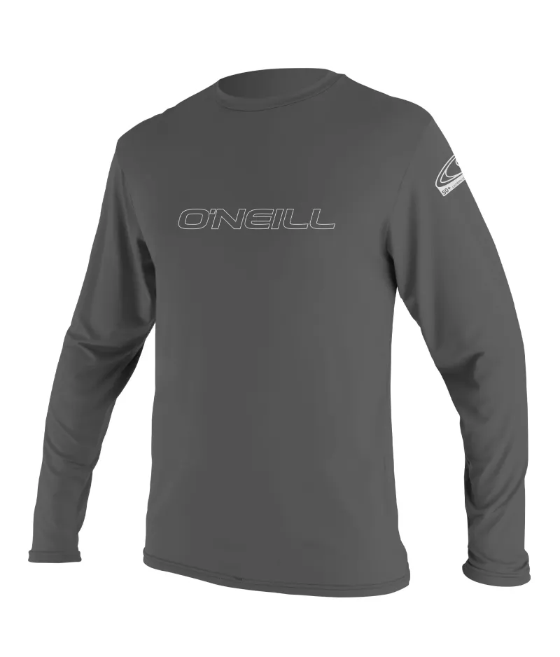 Мъжка слънцезащитна блуза O'NEILL Basic Skins L/S Sun Shirt, GRAPHITE Мъжка слънцезащитна блуза O'NEILL Basic Skins L/S Sun Shirt, GRAPHITE